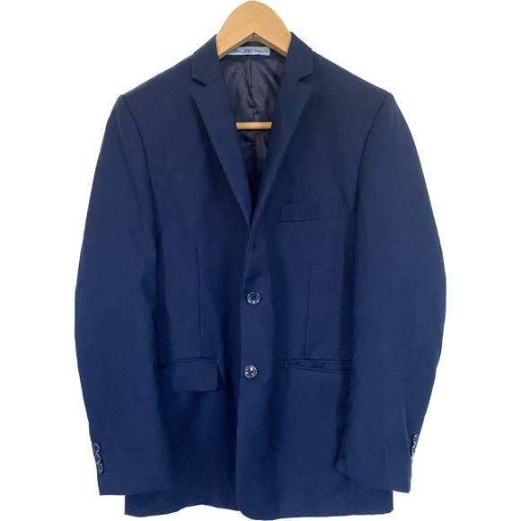 Junior Created By Art Hoffman Kids Suit Jacket Navy Blue Blazer Sz 14
